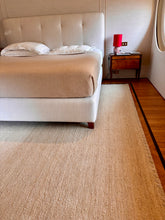 Load image into Gallery viewer, Wool Flat Rug, White and Brass