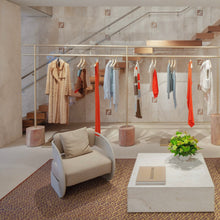 Load image into Gallery viewer, Corralito - Natural, Terracotta, Steel Blue and Pure Brass