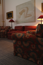 Load image into Gallery viewer, Staple Lines Rug - Blue and White