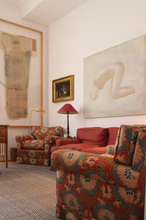 Load image into Gallery viewer, Staple Lines Rug - Blue and White