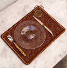 Load image into Gallery viewer, Proper - Placemats Set of Two - Copper Border