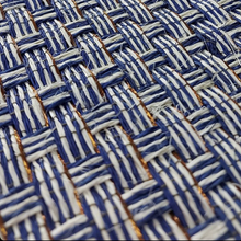Load image into Gallery viewer, Staple Lines Rug - Blue and White