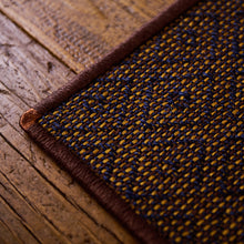 Load image into Gallery viewer, Adorabold - Placemats Set of Two - Red Brown, Blue, Mustard Yellow, Copper Corners
