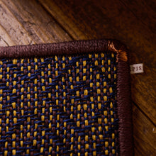 Load image into Gallery viewer, Adorabold - Placemats Set of Two - Red Brown, Blue, Mustard Yellow, Copper Corners
