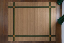 
                     
                       Load image into Gallery viewer, Nina Litchfield Studios x Tapistelar - Lina Rug - Emerald Green, Dark Green, Natural, Brass
                     
                   