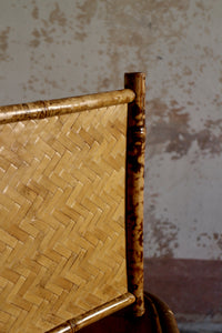 A Vintage Bamboo and Rattan Tray