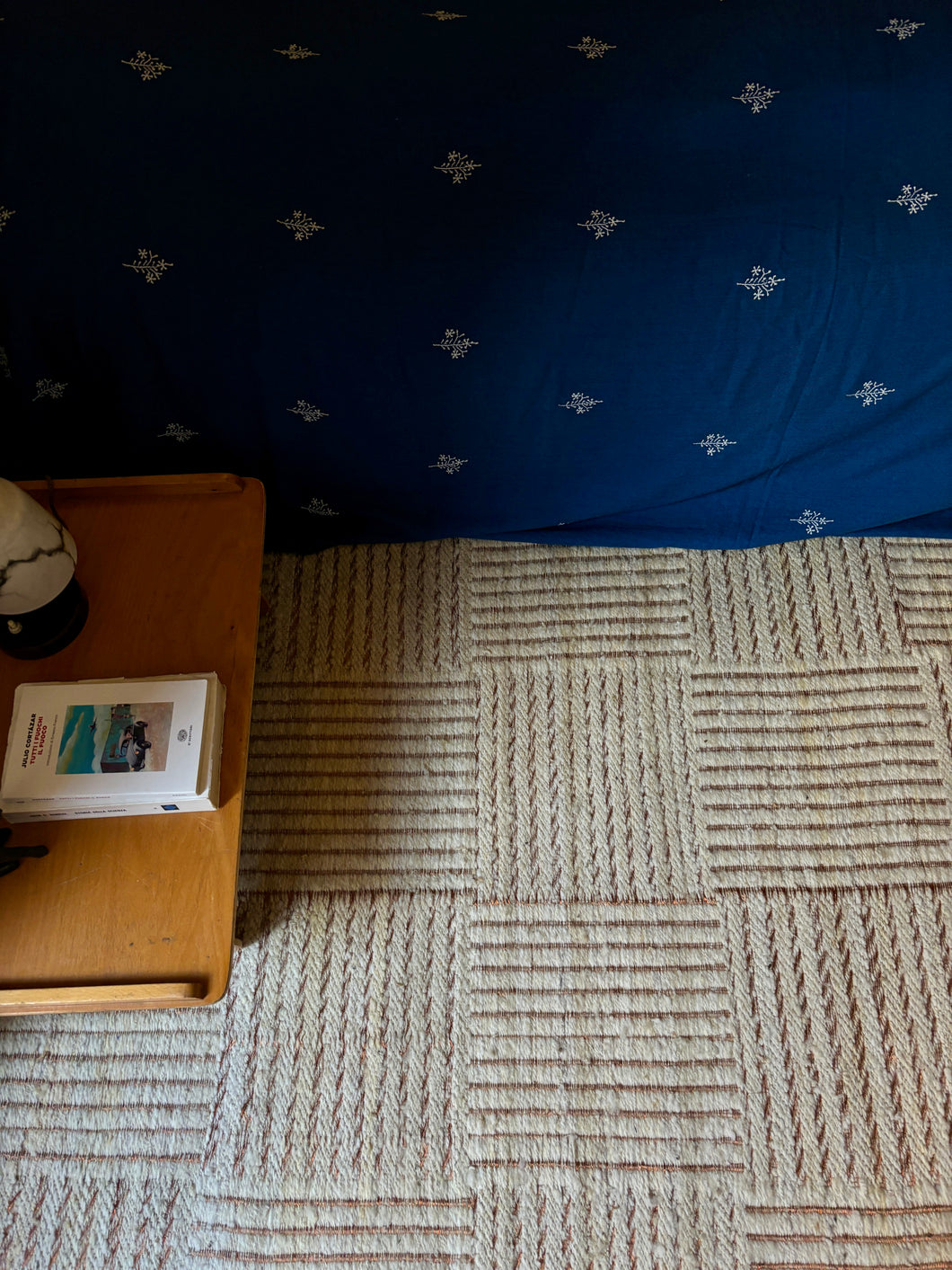 Wool Checks - White and Copper