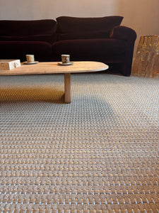 Staple Thin Rug - Sand and Stainless Steel