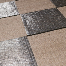 
                     
                       Load image into Gallery viewer, Damier Rug - Bone and Stainless Steel - Droulers x Tapistelar
                     
                   