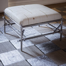 
                     
                       Load image into Gallery viewer, Damier Rug - Bone and Stainless Steel - Droulers x Tapistelar
                     
                   