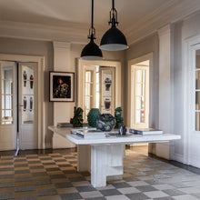 
                     
                       Load image into Gallery viewer, Damier Rug - Bone and Stainless Steel - Droulers x Tapistelar
                     
                   