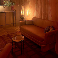 
                     
                       Load image into Gallery viewer, Treillage Rug - Dark Mustard and Burgundy Copper - Galerie Oasis Collection
                     
                   