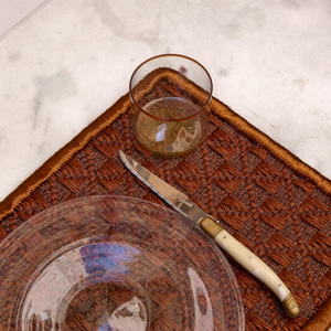 Proper - Placemats Set of Two - Copper Border