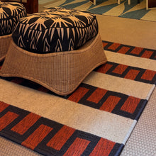 
                     
                       Load image into Gallery viewer, Hula Rug  -  Terracotta, Orange, Black, White  -  Galerie Oasis x Tapistelar
                     
                   
