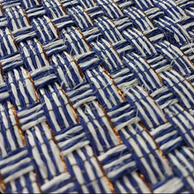 Load image into Gallery viewer, Staple Lines Rug - Blue and White

